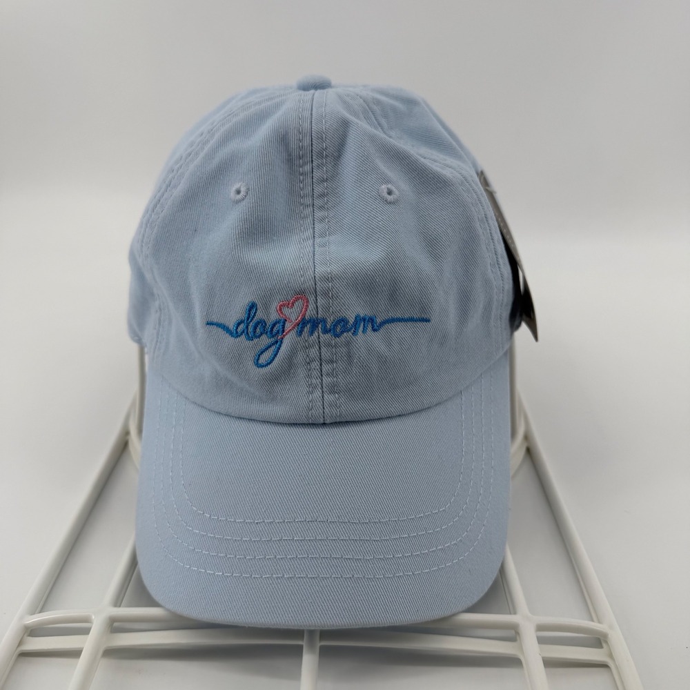 State of Mine Baseball Cap Womens OS Pale Sky Dog Mom Adjustable Embroidered Hat